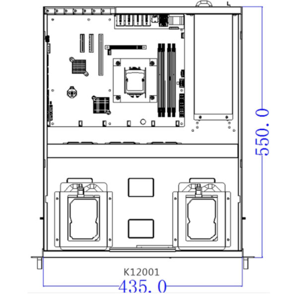 Rack Mount Server case 2U Server Chassis