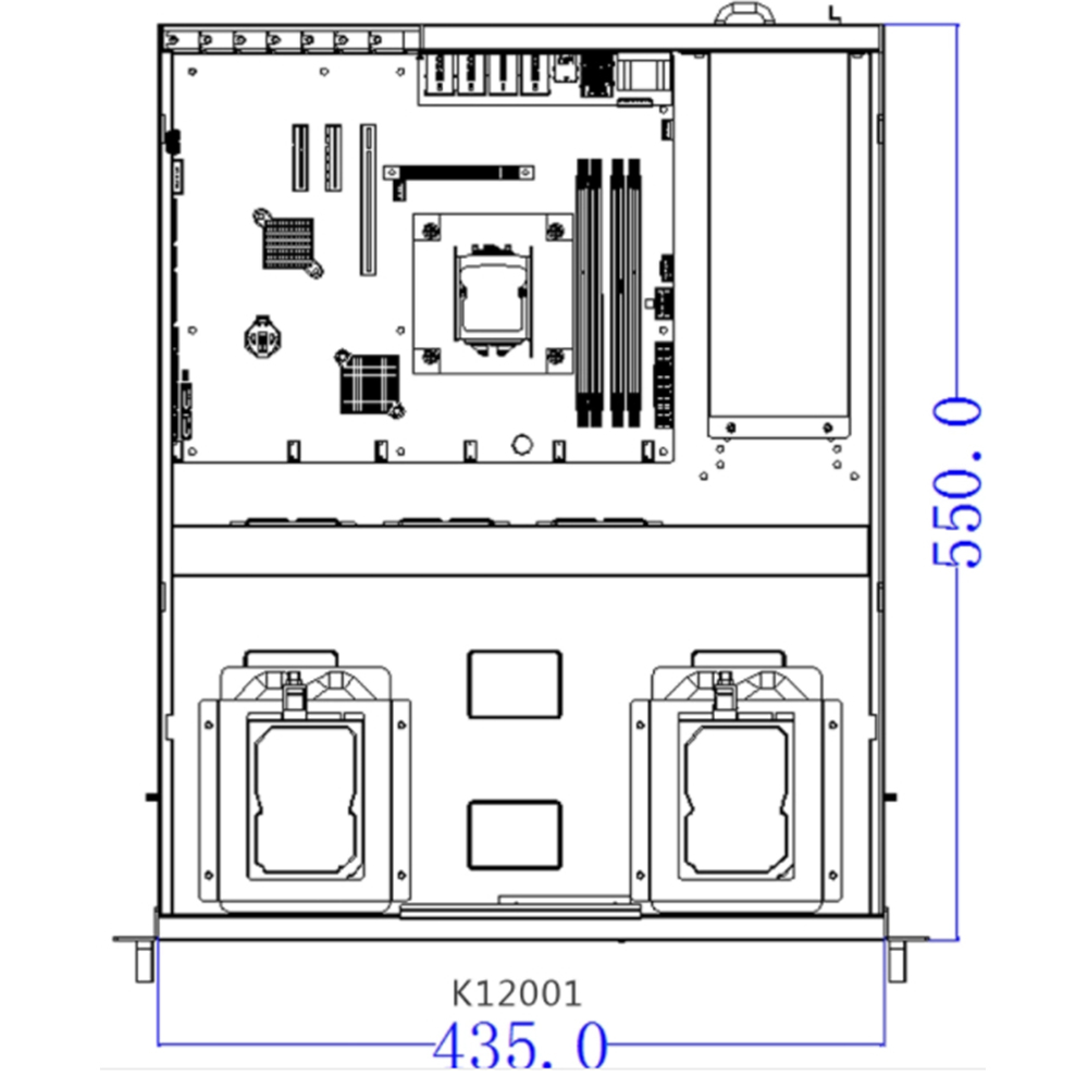Rack Mount Server case 2U Server Chassis
